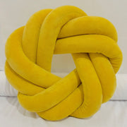 Coussin rond noué tissé à la main