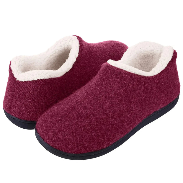 Pantoufles Mocassins en Laine pour Femme