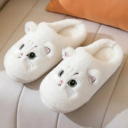 Pantoufles en Peluche "Chat Mignon" pour Femmes