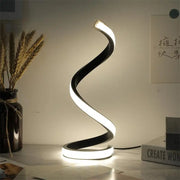 Lampe de Table LED en Spirale Moderne