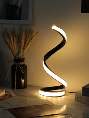 Lampe de Table LED en Spirale Moderne